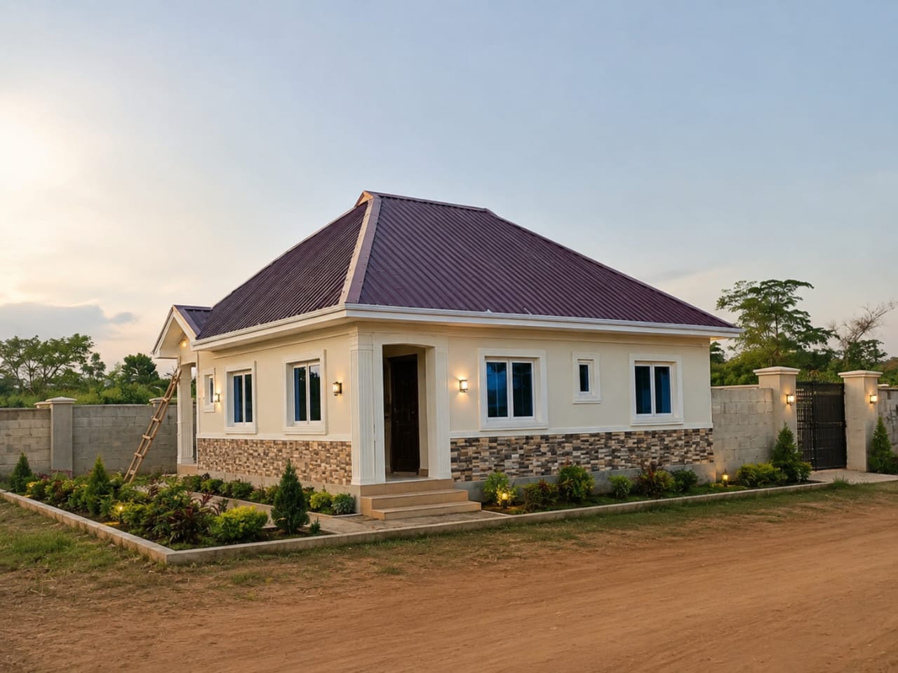 A completed Honeywells Gardens bungalow